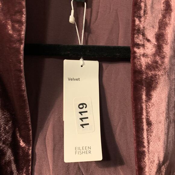 Eileen Fisher Women's Velvet Kimono Jacket Duster Plus Size 2X NEW Casis Pink - Picture 6 of 9